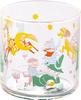 MOOMIN 80th Anniversary Juice Glass 8x8cm Play Yamaka Made In Japan Cup, Tumbler, Large, 330ml, Approx. Diameter, Art, Snufkin, Clear, MM9304-813,