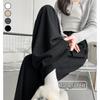 Glutinous Rice Pants Women's Autumn and Winter Velvet Drape Small Narrow Version Casual Soft Waxy Knitted Wide-leg Lazy Yamamoto Pants
