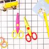 Волнистый узор Минималистичные кружевные ножницы Конфетный цвет Кавайные кружевные ножницы Инструмент для творчества для студентов