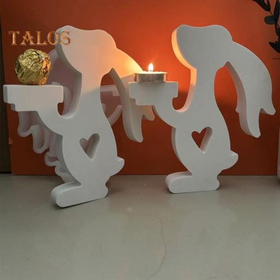 Силиконовая форма «Пасхальный кролик» для поделок своими руками Силиконовые формы «Кролик» для лепки из глины Легкосъемные литейные формы Многоразовые формы для мыла «Кролик»