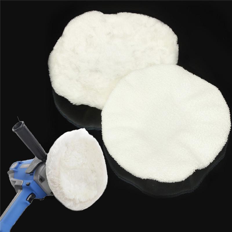2Pcs/Set 23cm Diameter Polishing Bonnet Buffer Wool Polishing Pad Polishing Waxing Sleeve For 9inch/10inch Car Polisher