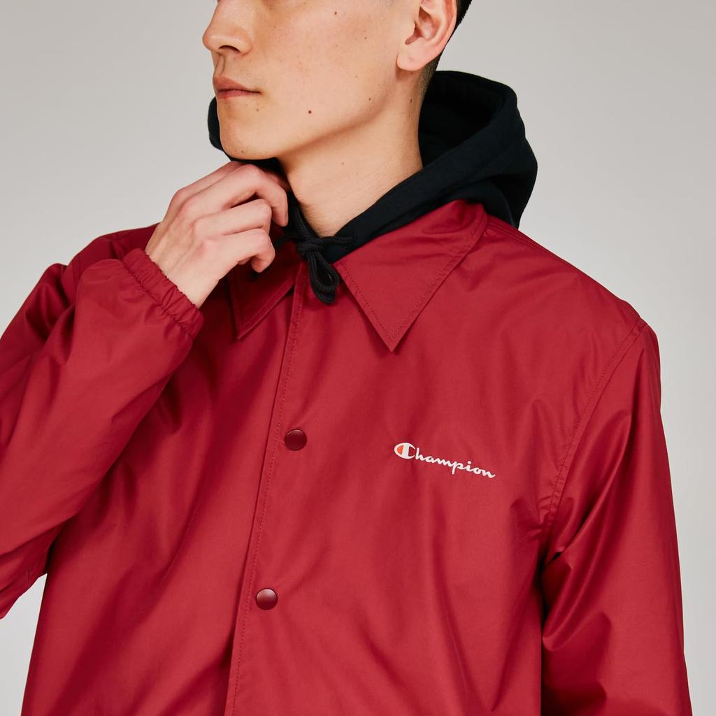 Куртка тренера Champion с длинным рукавом, с вышитым логотипом-надписью, водоотталкивающая, базовая, C3-A615-109-S