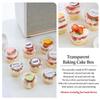 50PCS Plastic Material Salad Cups Transparent Bowl Dessert Cups Yogurt Cup  Coconut Milk Jelly
