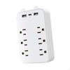 9 в 1 сетевой фильтр, удлинитель на 6 розеток, многофункциональный адаптер-конвертер, удлинитель с 2 портами USB