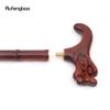 Red Dragon Wooden Bamboo Joint Single Joint Fashion Walking Stick Decorative Cospaly Cane Halloween Crutch Wand Crosier 92cm