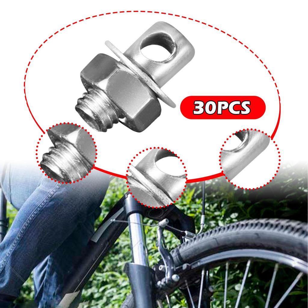 30 штук Регулятор тормозного троса Зажим Анкерный болт Болты Фиксация,Регулятор,Крепление,Блокировка