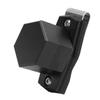 Hexagonal Pool Cue Chalk Box with Magnetic Clip 6063 Aluminum Black Lightweight Magnetic Portable Billiard Chalk Case for Billiard Cue
