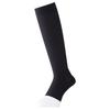 Midori Anzen Compression Work High LL Socks, Socks, Toeless, SO19, Black, JP,