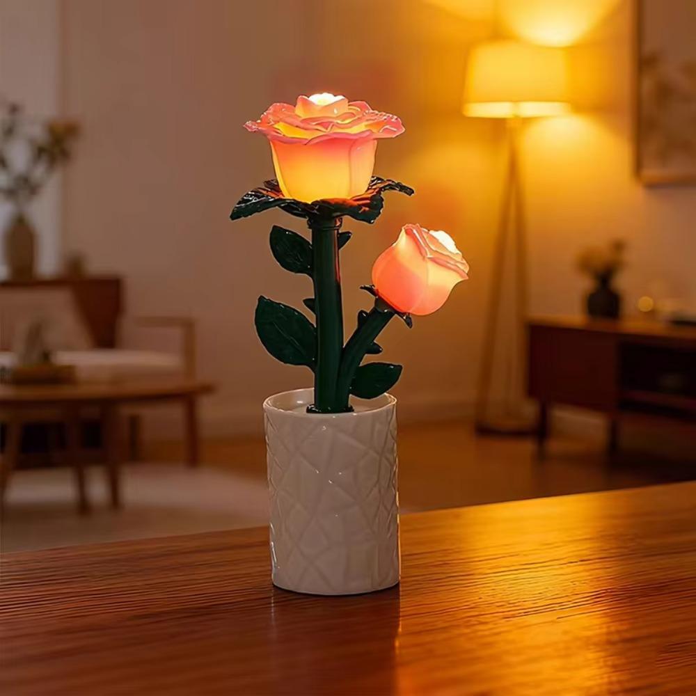 Desktop Table Lamp Gift Tulip Nightlight Ornament Bedside Lamp  Bedroom