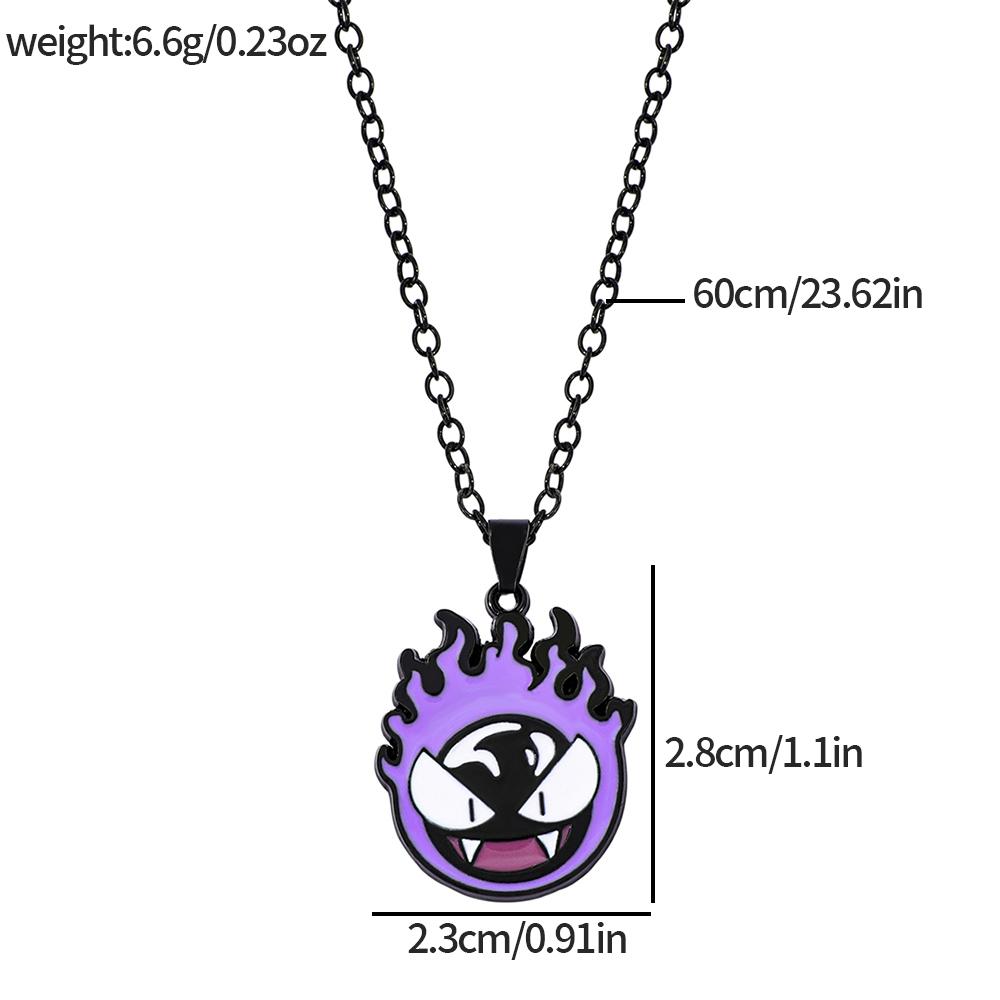 Anime Gengar Pendant Necklace Kawaii Gengar Neck Chain for Fans Accessories Gifts