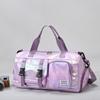 Женская сумка для коротких поездок большой вместимости с отделением для сухих и влажных вещей, спортивная сумка, независимый отсек для обуви, ручная сумка, дорожная сумка, сумка для хранения CLE
