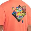 Nike Мужская футболка AS J ZION DF SS TURF Оранжевая DH0593-842