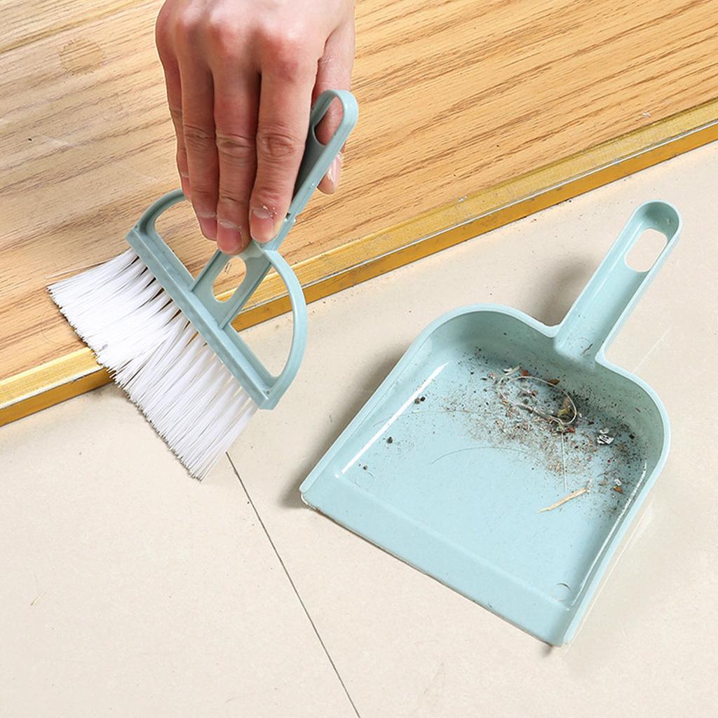 Ручной совок и набор щеток для эффективной уборки, компактный портативный мини-совок для рабочего стола
