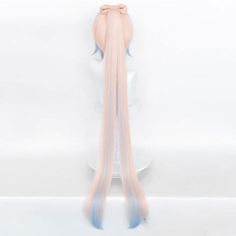 Аниме Genshin Impact Косплей Парик Кокоми Сангономия Кокоми Косплей Парик 120 см Длинные Волосы с Градиентом Термостойкие Синтетические Волосы
