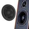 Black Paper Paper Speaker Cone Rubber Surround Drum Paper Subwoofer Cone  Speaker Replacement