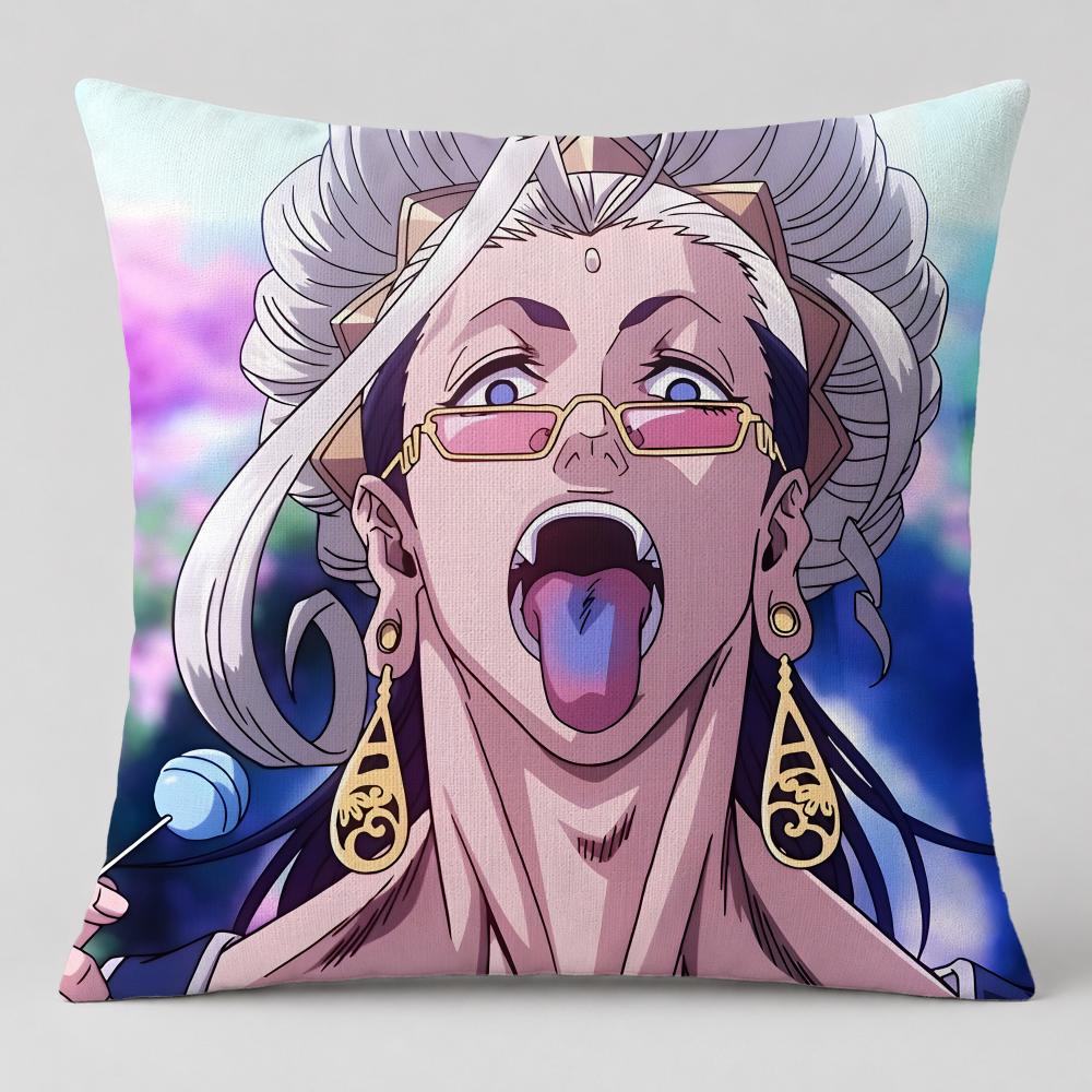 Anime Record of Ragnarok Cushion Cover Short Plush Cushion Cover Double Sided Print Washable Sofa Pillowcase Home Decor Gift