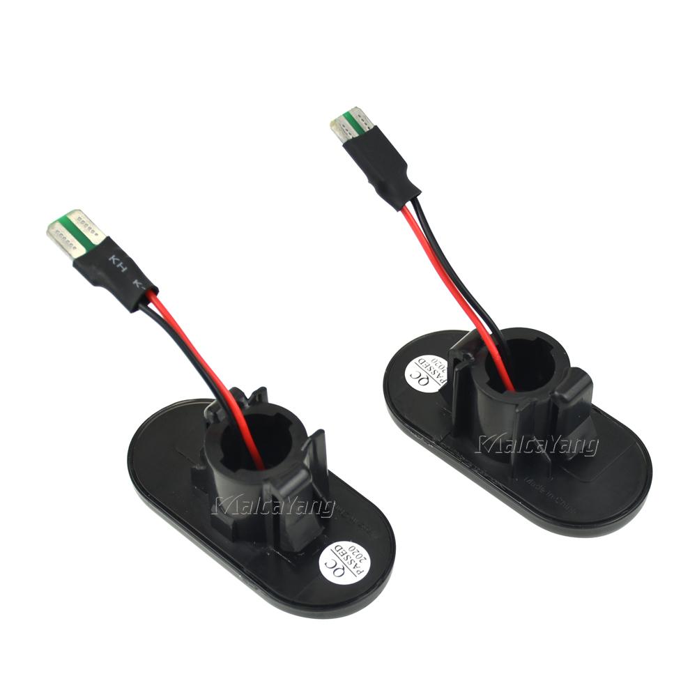 Светодиодный динамический указатель поворота, боковой габаритный фонарь для Renault Megane 1 Clio1 2 KANGOO ESPACE Dacia Duster Dokker Lodgy Smart Fortwo 453