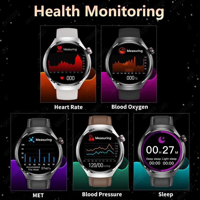 Для SACOSDING NFC Watch 4 Pro NFC Смарт-часы Мужские AMOLED 360*360 HD Экран Артериального Давления BT Call IP68 Водонепроницаемые Смарт-часы