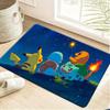 Pokemon Clefairy Night Sky Print Non-Slip Doormat, Absorbent Soft Floor Mat for Home Decor