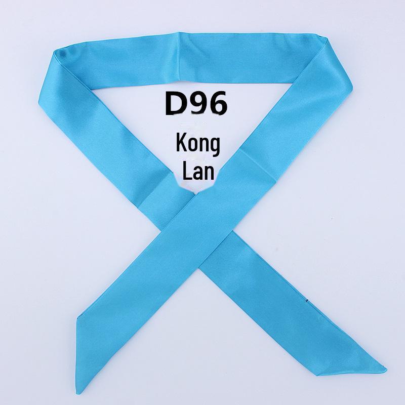 Однотонный шелковый шарф Mai Tong: Тонкая, узкая декоративная лента для ручек сумок