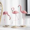 Creative Resin Figurines Crafts Ins Flamingo Ornament Home Living Room Desktop Decorations Desk Cartoon Accessories Miniatures