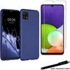 Protective Case - Toproduits® - Samsung Galaxy A22 5G - Blue - Tempered Glass - Flexible