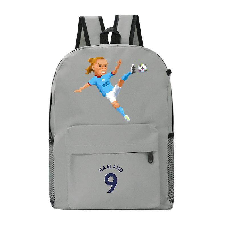 Haaland World Cup Backpack Large Capacity Durable School Sports Backpack