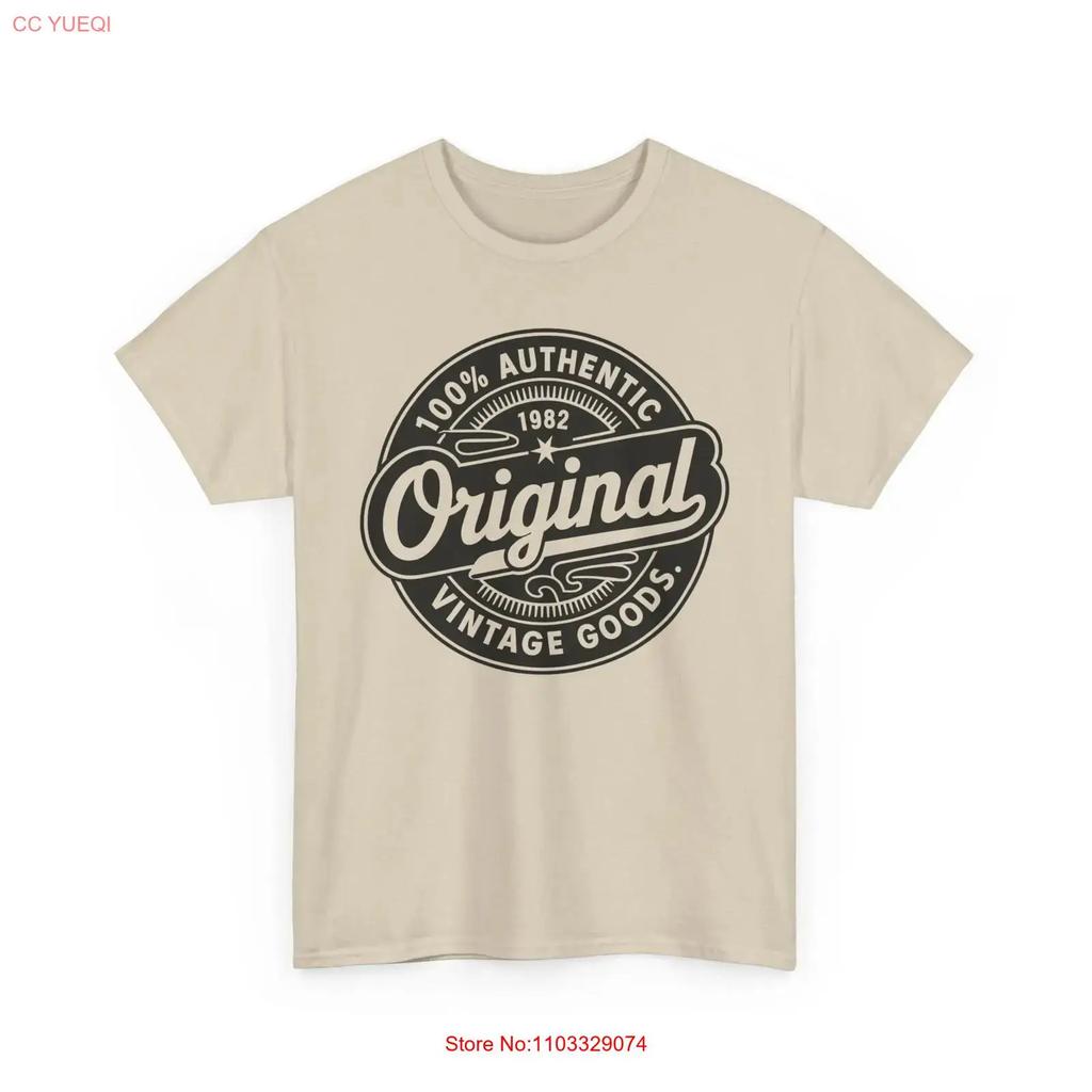 1982 Original Vintage Birthday T Shirt 100 Authentic 42nd Present vintage Washed Unisex graphic designer clothes