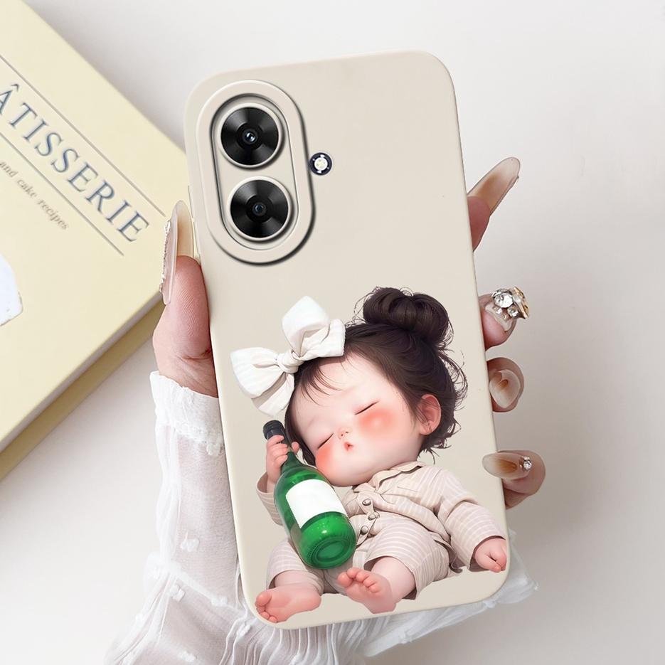 Для Realme Note 60 Чехол RMX3933 Роскошная Конфетная Расписная Крышка Мягкий ТПУ Чехол для Телефона Для Realme Note 60X Note60 Narzo N61 Fundas Coque