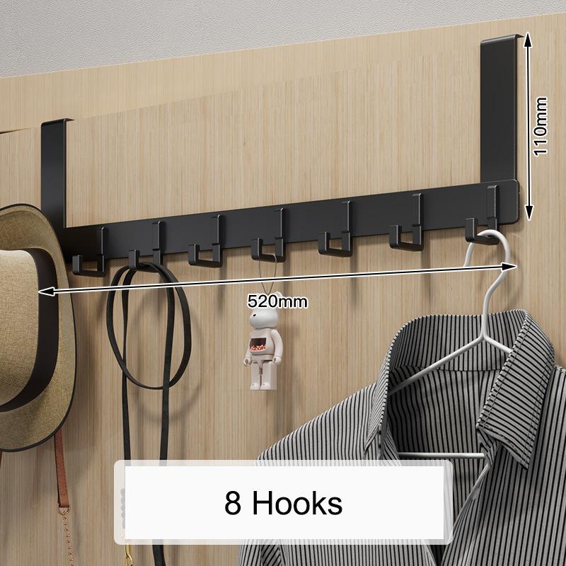 Крючки над дверью, 6 крючков, одежда, пальто, шляпа, вешалка для полотенец, органайзер для дома, ванной комнаты, держатель для кухонных принадлежностей