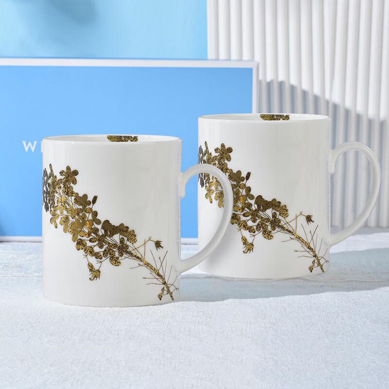 Wedgwood Набор костяных фарфоровых кружек для сада "Яркое Золото"