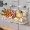 Настенная корзина для хранения, прочная несущая конструкция, полая, простая в установке, кухонный органайзер для овощей и лука, держатель для хранения
