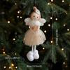 1PC Angel Girl Romantic Christmas Gift Pendant Creativity Plush Doll Decoration Cute Mesh Ornament