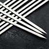 OEING Stainless Steel Wooden Handle BBQ Skewers