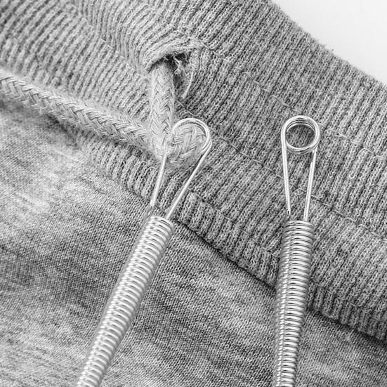 Spring Drawstring Threader Bendable DIY Rope Threader Clip Flexible Drawstring Threading Tool for Hoodies Shorts Pants Drawstring Replacement