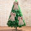 Unique Soft Fabric Christmas Bow Decoration Classic Handmade Bow For European Style Trees
