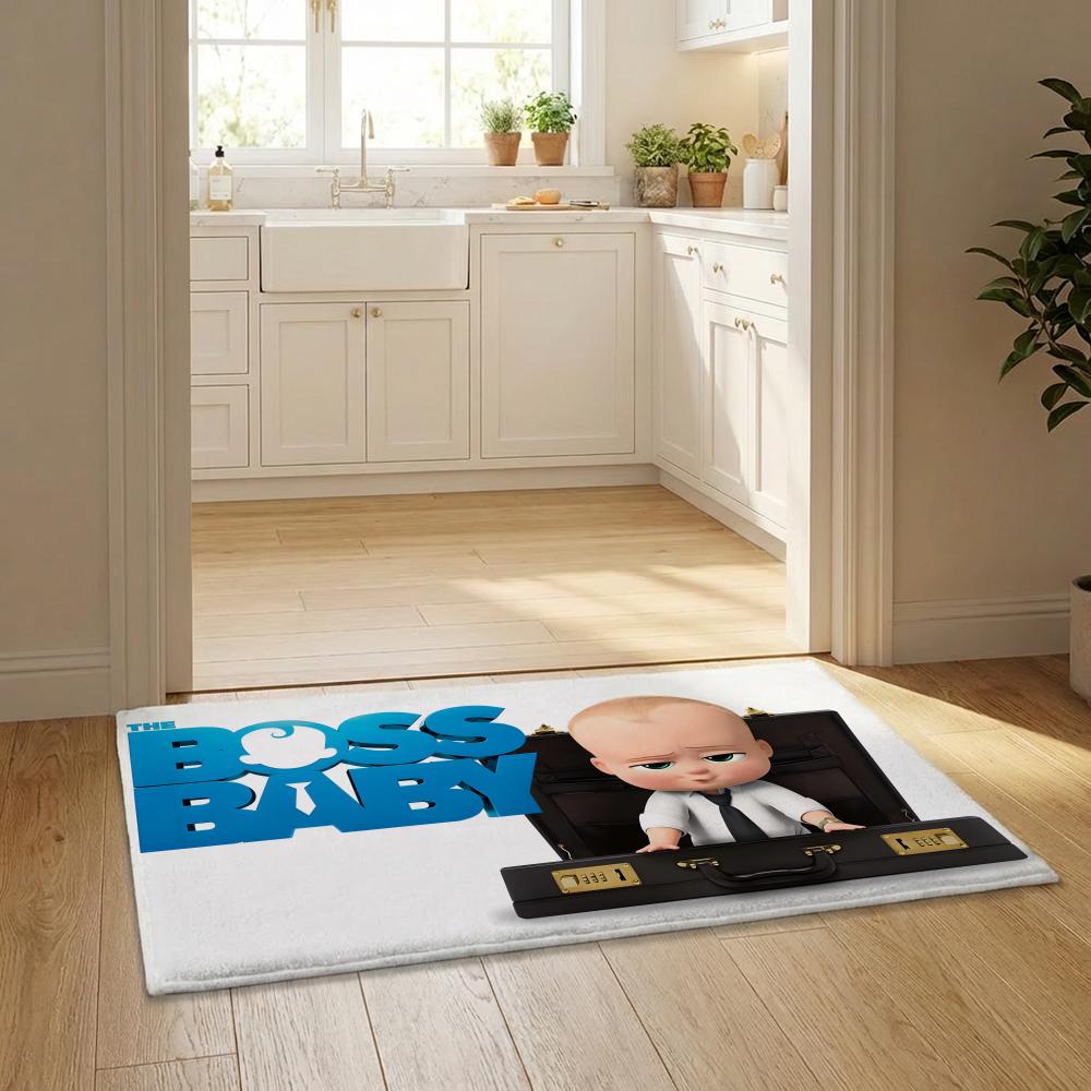 Милый Коврик для пола B-Boss Baby Коврик для двери Фланелевый Нескользящий Спальня Гостиная Декор для дома