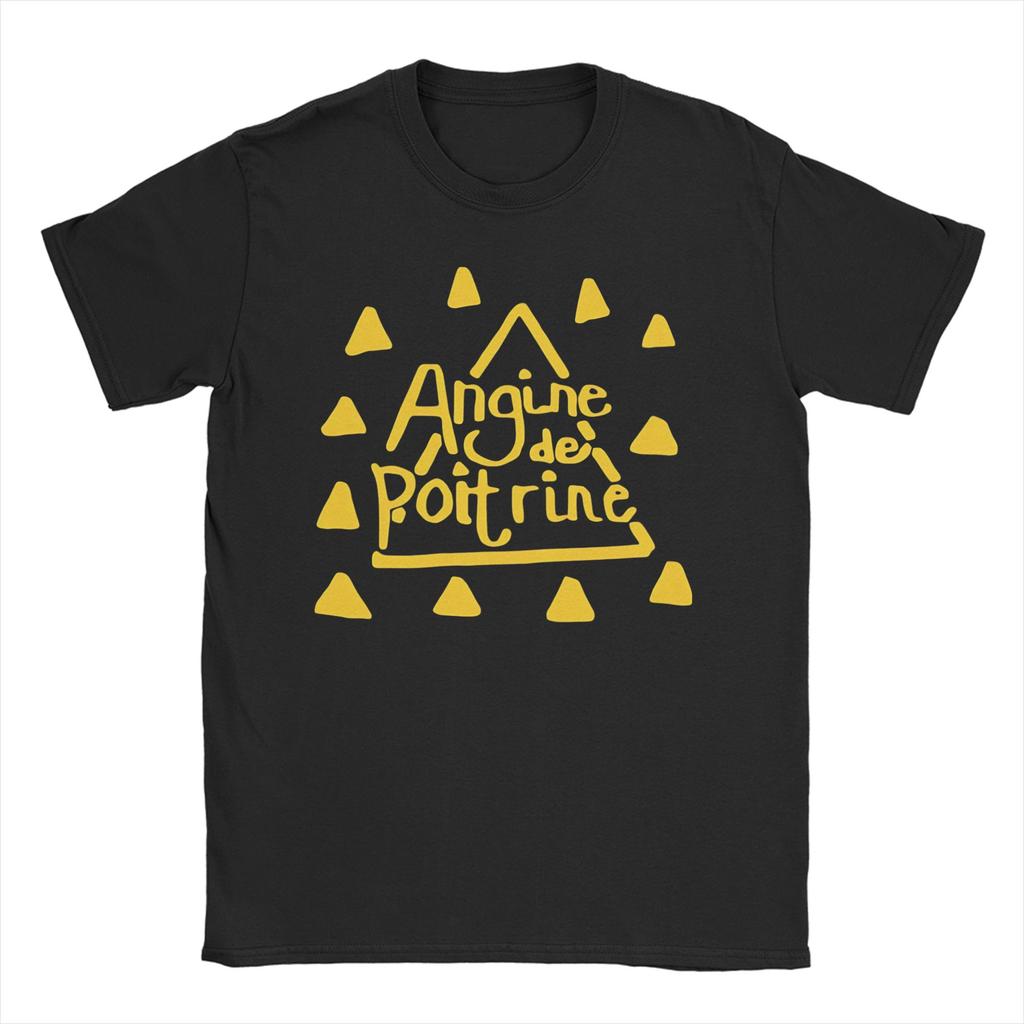 Vintage Angine De Poitrine Rock TShirt Unisex WoUnisex Crew Neck Pure Cotton T Shirts Short Sleeve Tee Shirt Summer Clothes