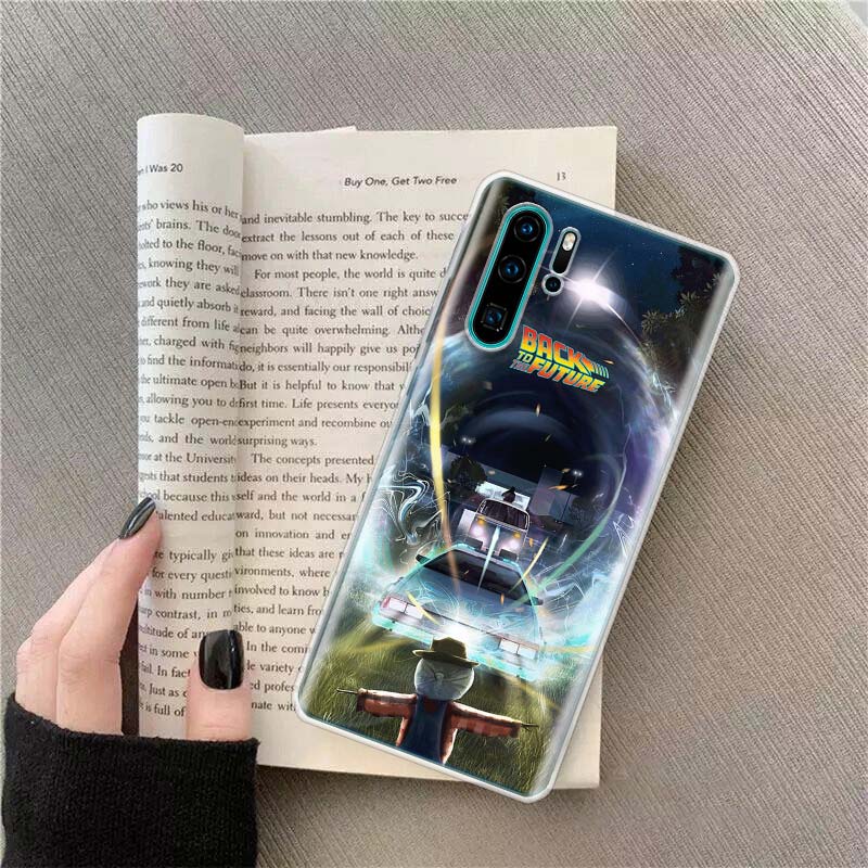 Back To The Future License Phone Case For Huawei P50 Pro P10 P20 P30 P40 Lite Cover Mate 40 30 20 10 Lite Capa Shell