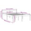 Senior Bed Wax Brown 120 x 190 cm Solid Pine Wood