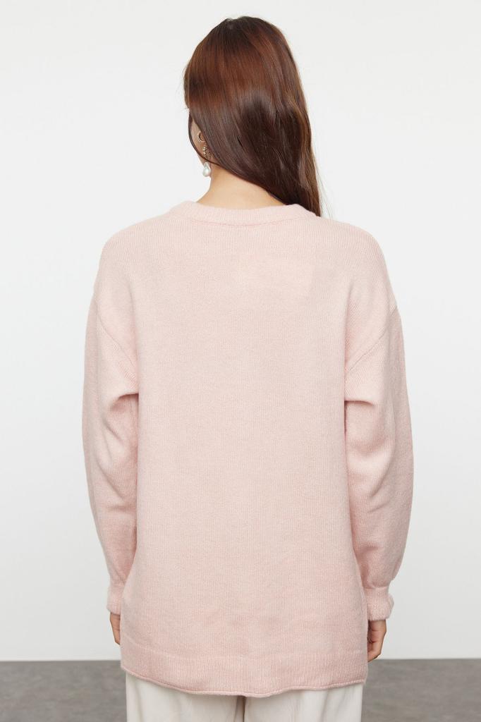 Женский элегантный кардиган, розовый мягкий фактурный жакет, трикотажный кардиган