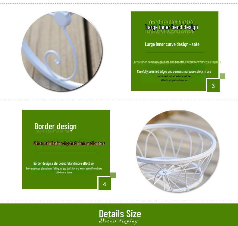 «Многоуровневая железная подставка для цветов и велосипедов в европейском стиле для использования в помещении и на балконе»