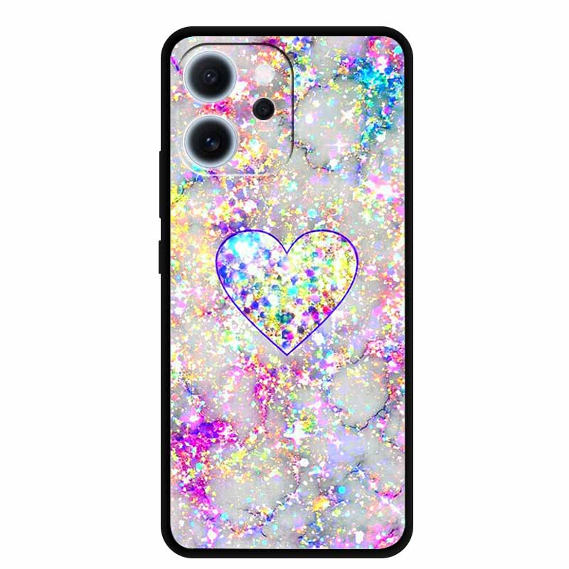 Gift Case For Oppo Reno15 F Back Flower Phone Cover 15F Silicone TPU Cases Reno15F Soft Protector Coque Funda Capa Shell Bumper