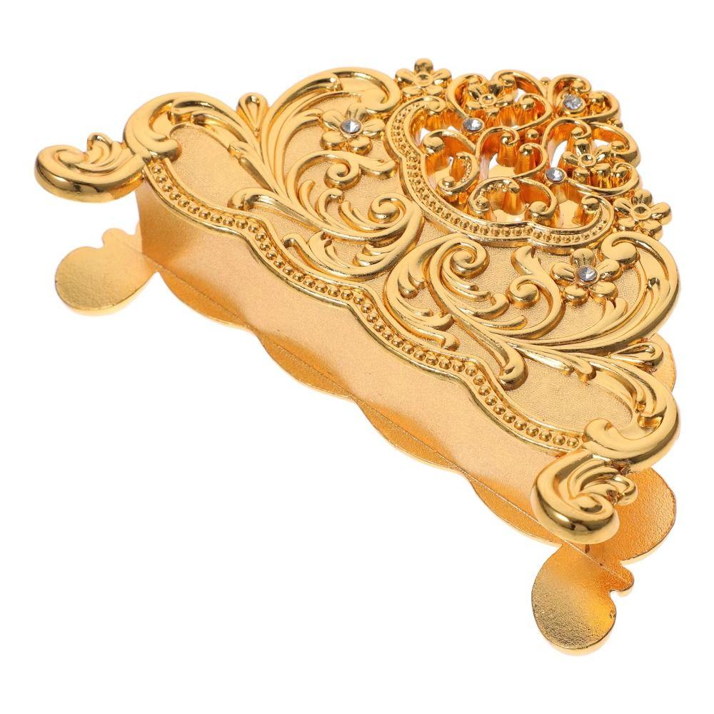 Zinc Zinc Zinc Alloy Napkin Holder Desktop Ornament Gold Tissue Box Metal Paper Dispenser For Dining Table