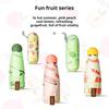 Fruit Print 5-Fold Women's Umbrella, Compact Portable Sun & Rain Umbrella