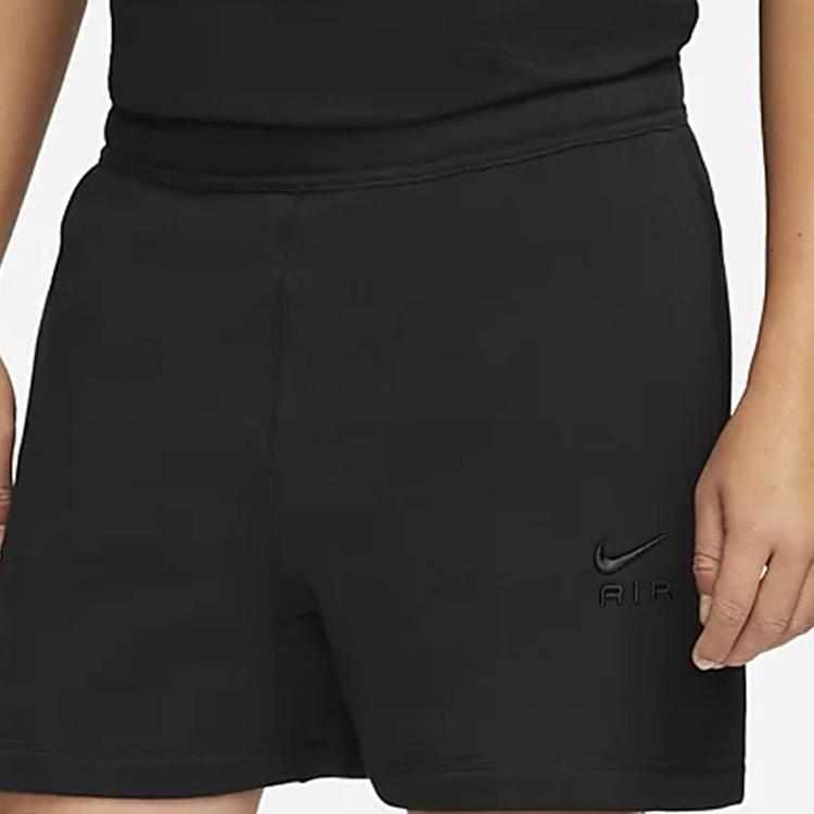 Nike Спортивная одежда Air Logo Вышитые однотонные повседневные шорты мужские низ черный DV9861-010