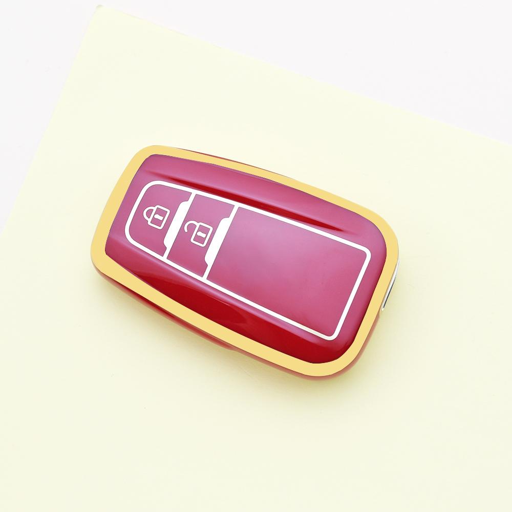 Tpu Auto Shell Fob Car Key Case Cover Keychain Accessories For Toyota Prius Camry Corolla Chr C-Hr Rav4 Land Cruiser Prado