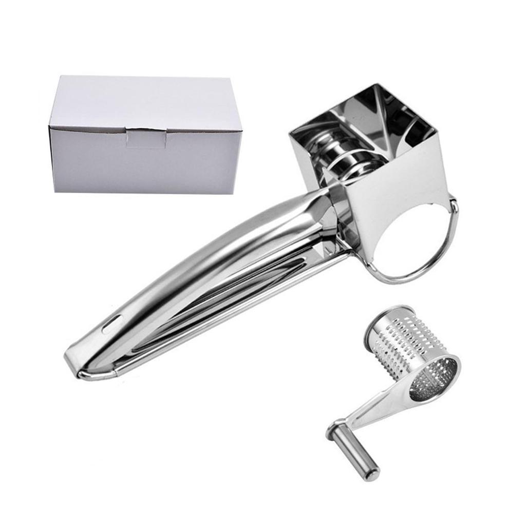 Desirable Professionally Recommended Cheese Rotary Stainless Shredder Cutter for and Dishwasher Safe Blade Grater, Type, Steel, Fruits, Vegetables,
