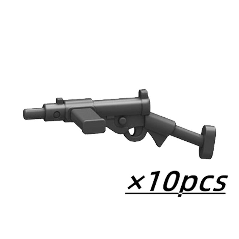 Военный строительный блок Второй мировой войны, фигурка солдата, оружие, игрушечный пистолет, снайпер, автомат, карабин АК, винтовка, аксессуары, армейские кирпичи, модель B081