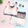 Нижнее белье для девочек, хлопковый хипстерский камзол, регулируемый слинг, летний тренировочный бюстгальтер для больших девочек, От 8 до 14 лет